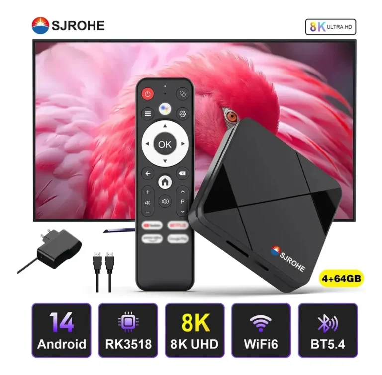 SZAOHO TV Box Android 4+64 GB