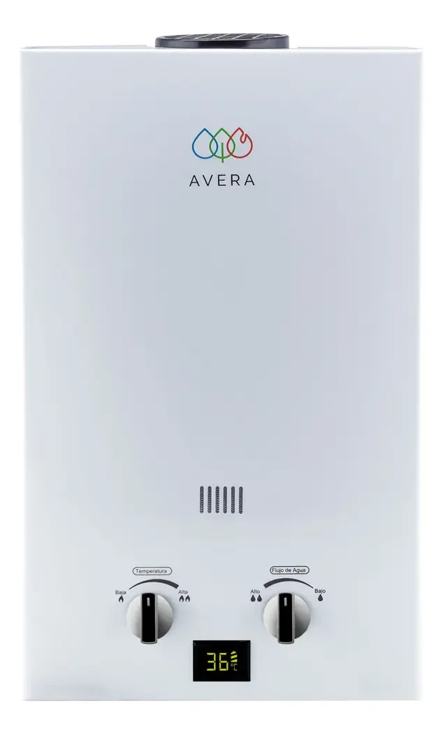 Avera C12L calentador instantáneo a gas LP