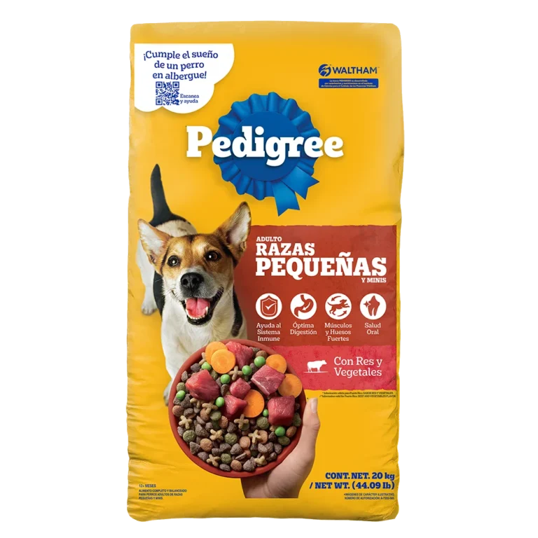 Pedigree croquetas para adulto de raza pequeña 20 kg