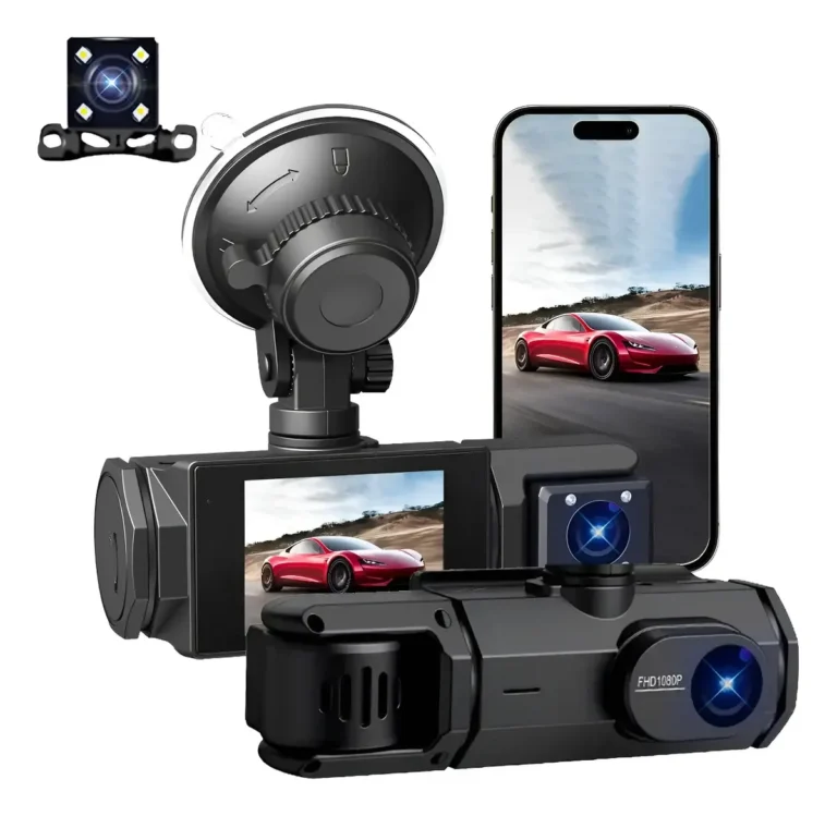 Genérica dashcam 1080p de 3 cámaras