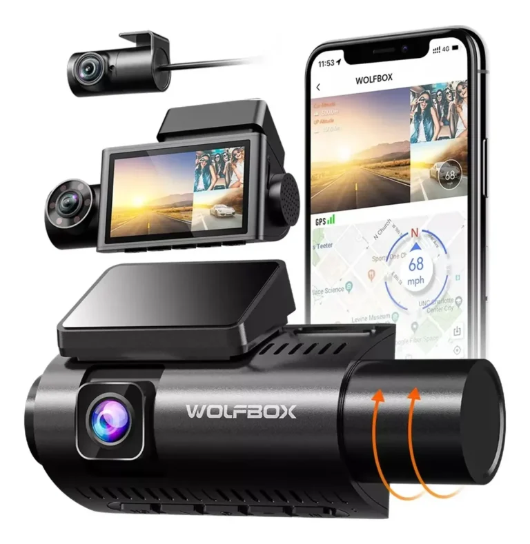 WOLFBOX dashcam 4K de 3 canales