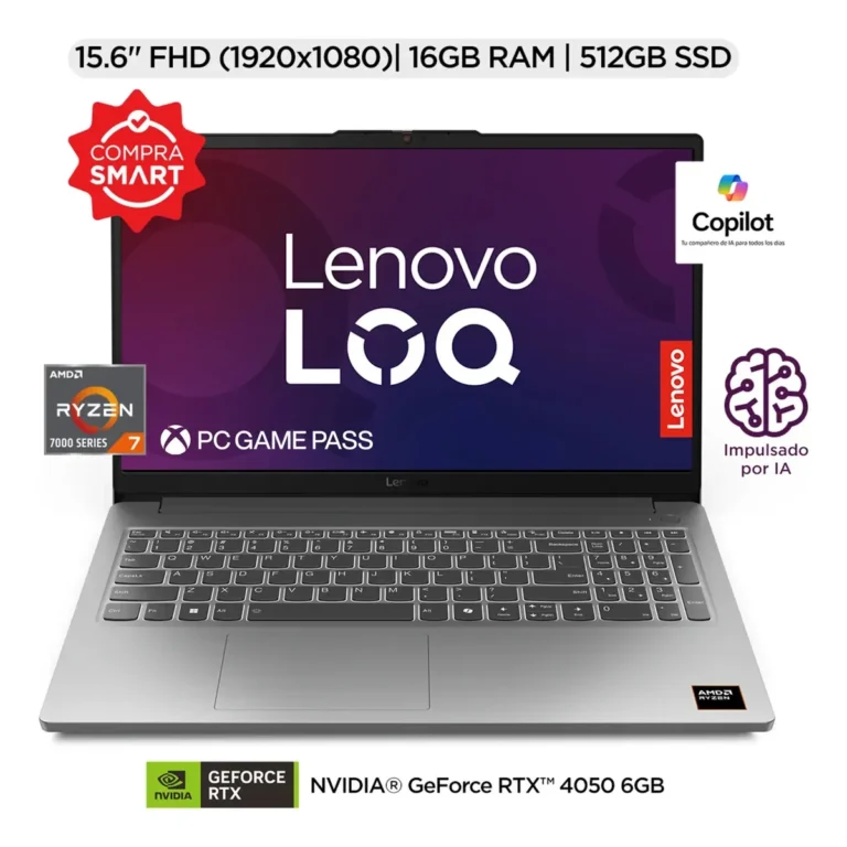 Lenovo LOQ 15ARP10 con RTX 4050