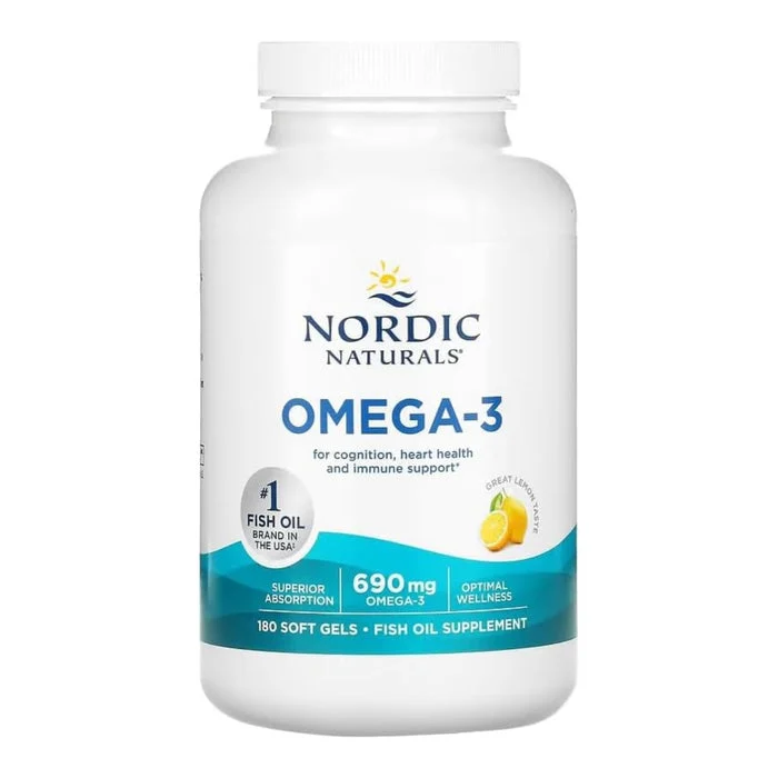Nordic Naturals Omega-3 limón 180 cápsulas