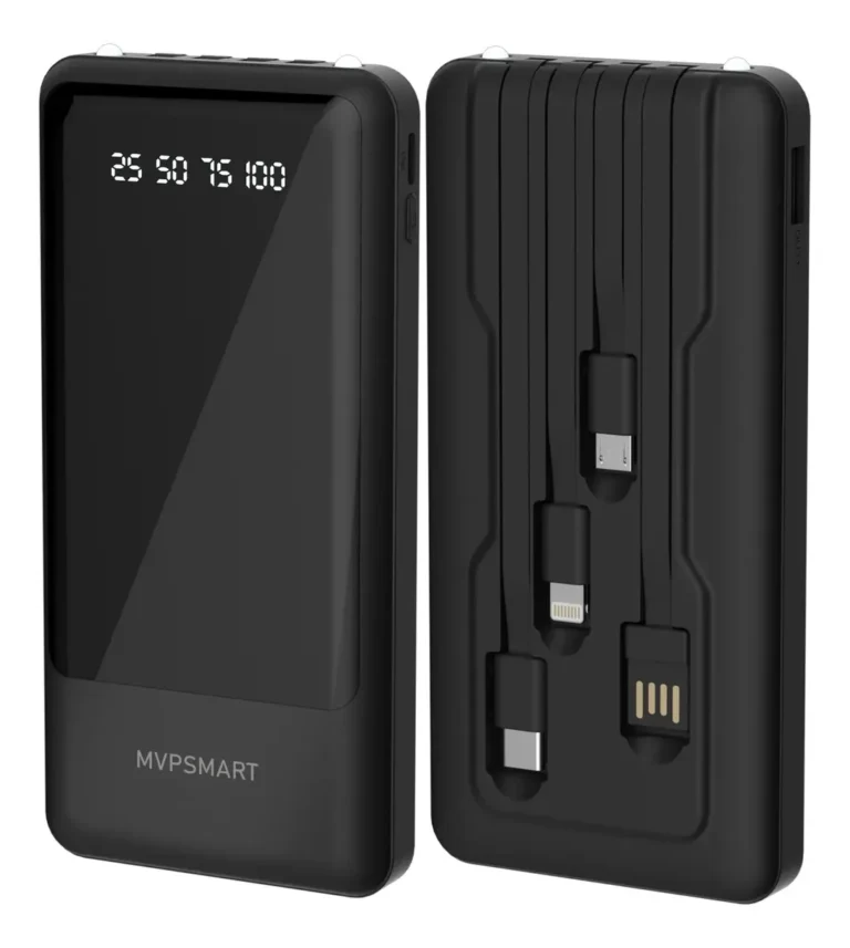 MVPSmart P103 power bank de 10000 mAh con 4 cables