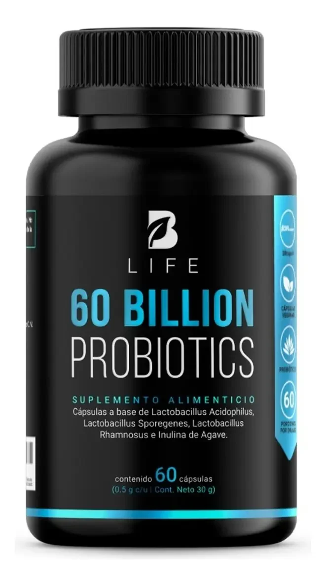 B Life probióticos y prebióticos, 60 mil millones