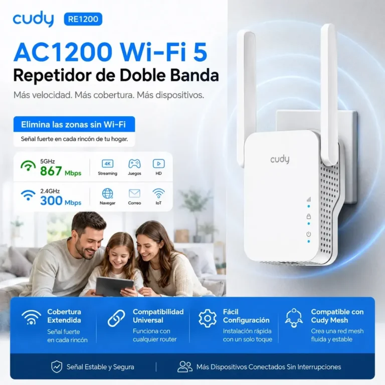 Cudy RE1200 repetidor WiFi 5 AC1200