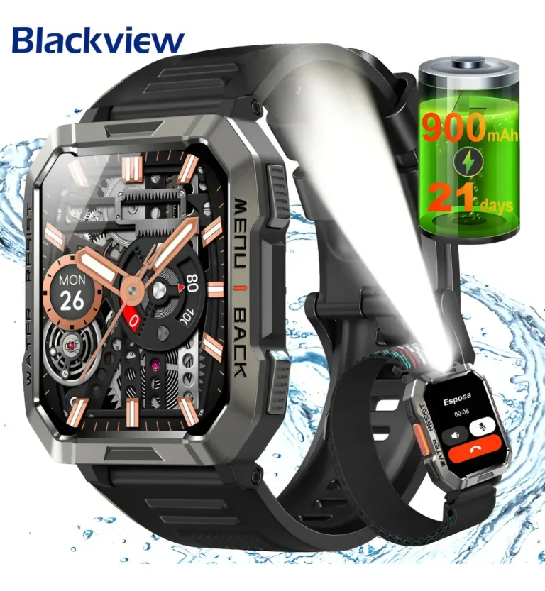 Blackview W60 con linterna y llamadas Bluetooth
