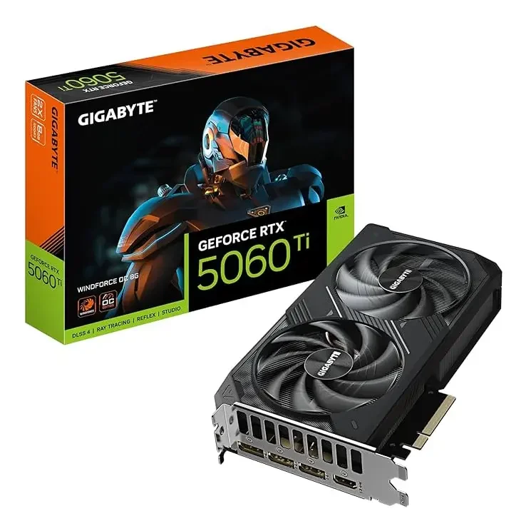 Gigabyte GeForce RTX 5060 Ti Windforce OC de 8 GB