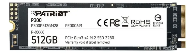 Patriot P300 P300P512GM28 SSD M.2 NVMe 512 GB